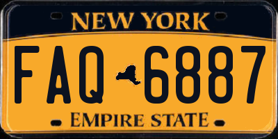 NY license plate FAQ6887