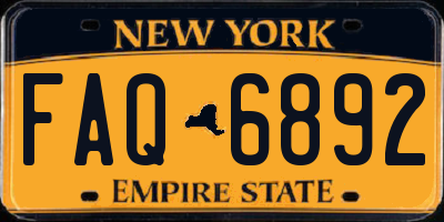 NY license plate FAQ6892