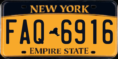 NY license plate FAQ6916