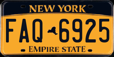 NY license plate FAQ6925