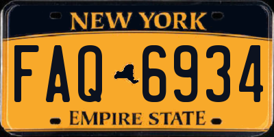 NY license plate FAQ6934