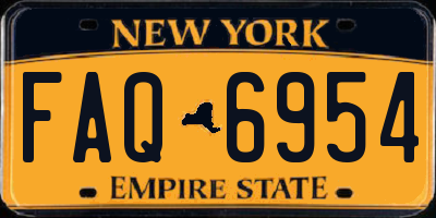 NY license plate FAQ6954
