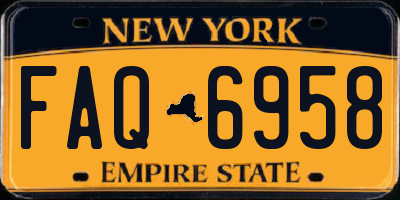 NY license plate FAQ6958