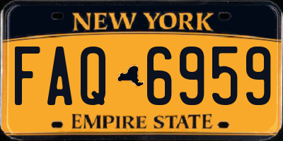NY license plate FAQ6959