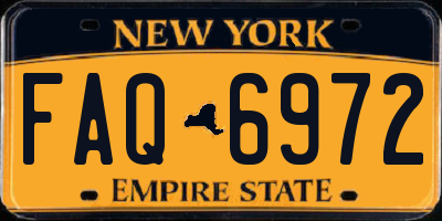 NY license plate FAQ6972