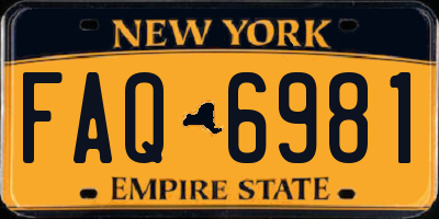 NY license plate FAQ6981