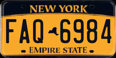NY license plate FAQ6984