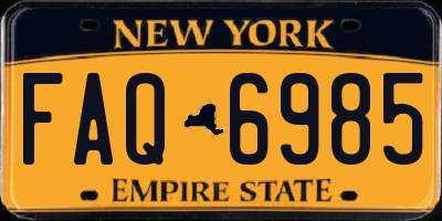 NY license plate FAQ6985