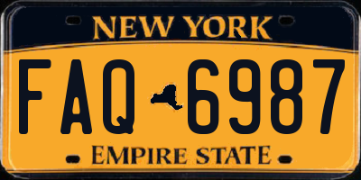 NY license plate FAQ6987