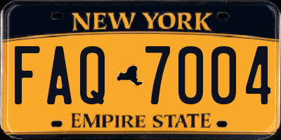 NY license plate FAQ7004