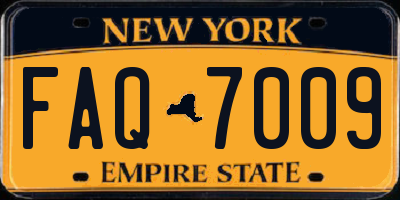 NY license plate FAQ7009