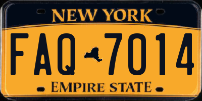 NY license plate FAQ7014