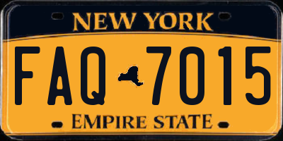 NY license plate FAQ7015