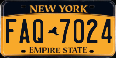 NY license plate FAQ7024