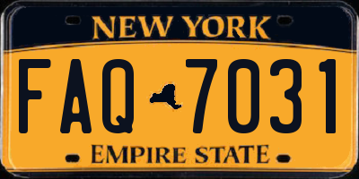 NY license plate FAQ7031