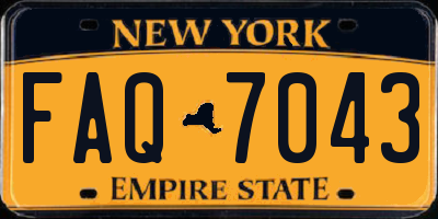 NY license plate FAQ7043