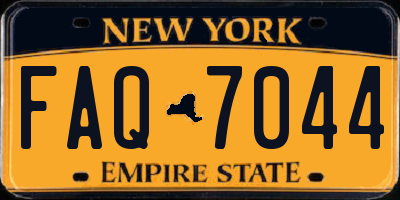 NY license plate FAQ7044