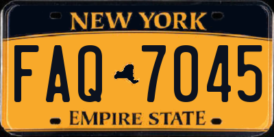 NY license plate FAQ7045