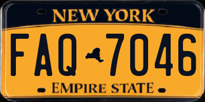 NY license plate FAQ7046