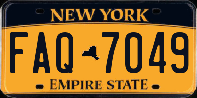 NY license plate FAQ7049
