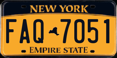 NY license plate FAQ7051