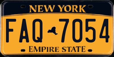 NY license plate FAQ7054