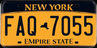 NY license plate FAQ7055