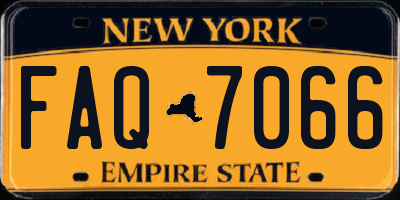NY license plate FAQ7066