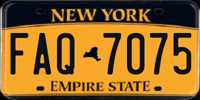 NY license plate FAQ7075