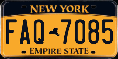 NY license plate FAQ7085