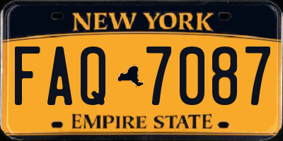 NY license plate FAQ7087