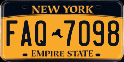NY license plate FAQ7098