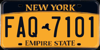 NY license plate FAQ7101