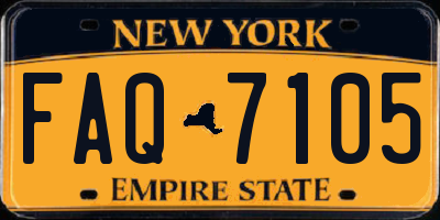 NY license plate FAQ7105