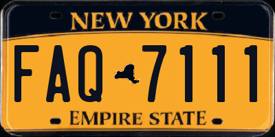 NY license plate FAQ7111