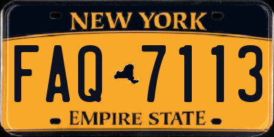 NY license plate FAQ7113