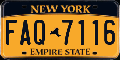 NY license plate FAQ7116