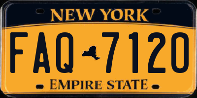 NY license plate FAQ7120