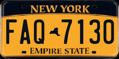NY license plate FAQ7130