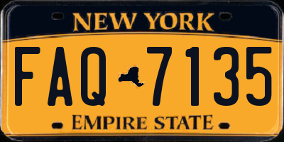 NY license plate FAQ7135