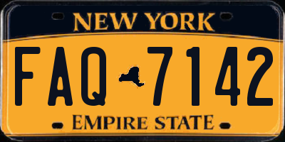 NY license plate FAQ7142