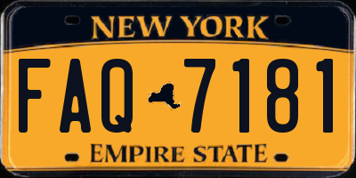 NY license plate FAQ7181