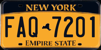 NY license plate FAQ7201