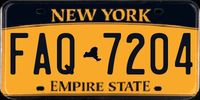 NY license plate FAQ7204