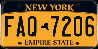 NY license plate FAQ7206