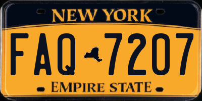 NY license plate FAQ7207