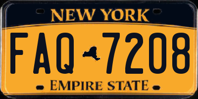NY license plate FAQ7208