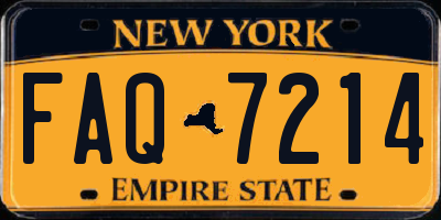 NY license plate FAQ7214
