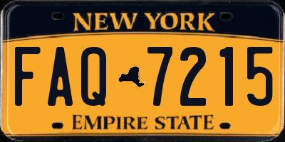 NY license plate FAQ7215