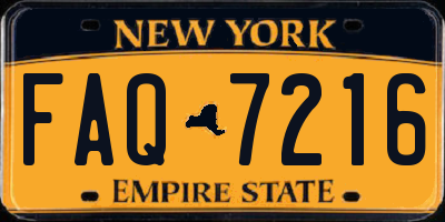 NY license plate FAQ7216